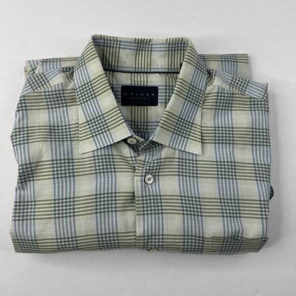 Calder Carmel Limited Edition Multicolor Plaid Button Down Shirt Large 1/150 - Picture 14 of 14
